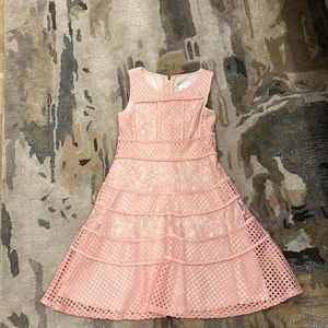 Lavender girls pink lace dress size 12